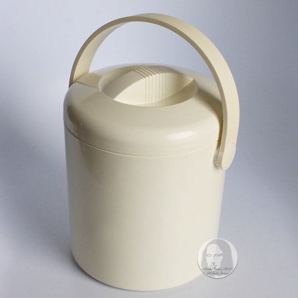 Vintage PPL Pedrini Ice Bucket Made in Italy Modern Home Decor Barware 1980s - Picture 5 of 13